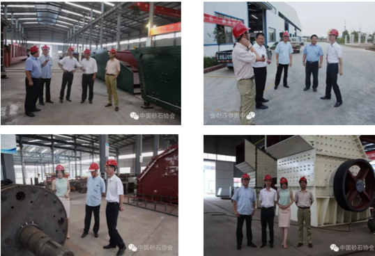 中國砂石協(xié)會會長胡幼奕蒞臨金山機械調研
