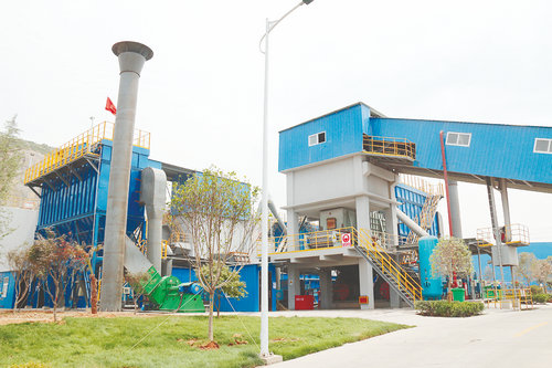 河南孟電水泥集團骨料生產(chǎn)線