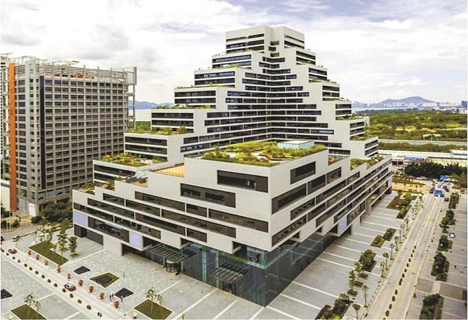 綠色建筑：深業泰然大廈。