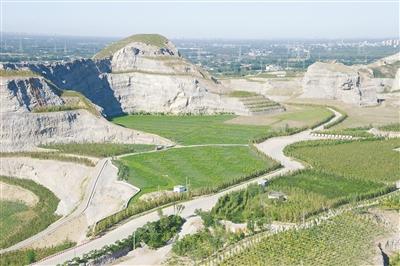 圖為治理后的三河市東部礦區一角